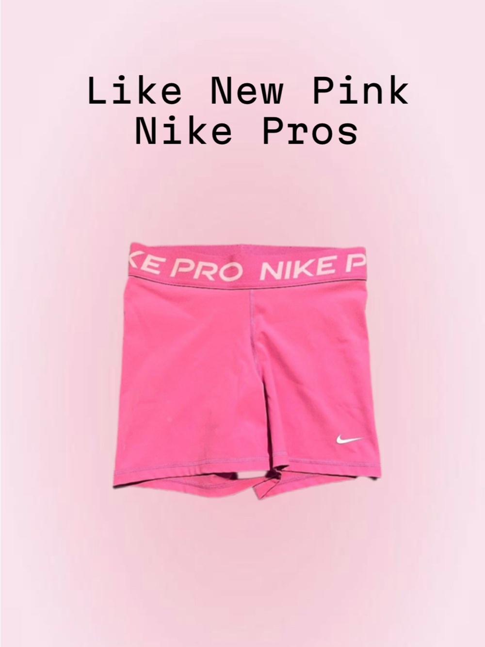 Pink Nike Pro Compression Shorts